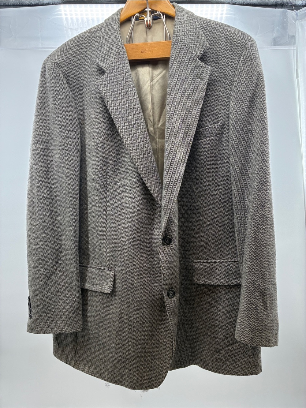 Brooks Brothers Gray Herringbone Sport Coat